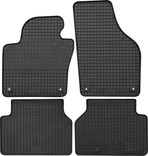 Gummimatten teile schwarz - 4-teile,